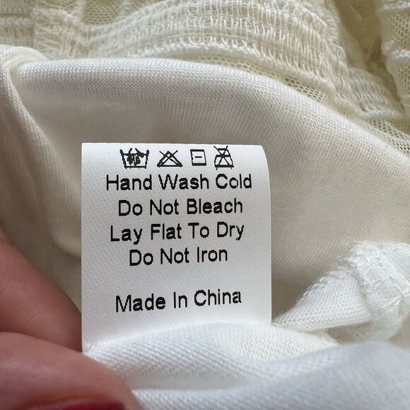 Jen’s Pirate Booty white lace Ile De France maxi dress XS wedding bride a19 - Picture 7 of 9